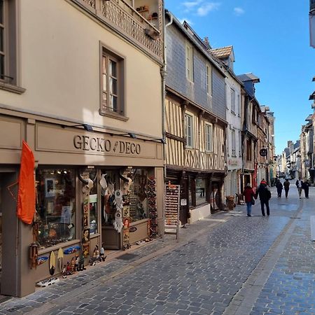 La Vague - Breath Of Freshness In Center Of Honfleur - Free Parking 550M Apartment Exterior foto