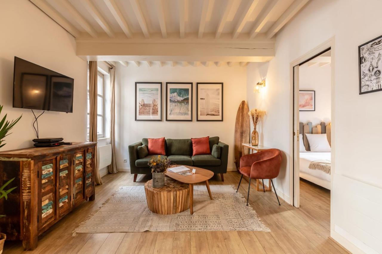 La Vague - Breath Of Freshness In Center Of Honfleur - Free Parking 550M Apartment Exterior foto