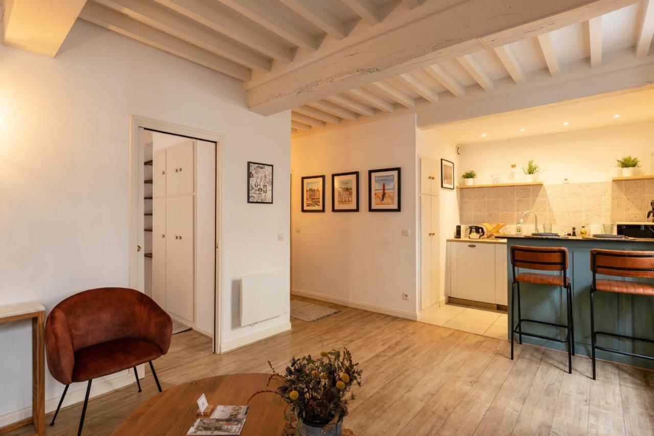 La Vague - Breath Of Freshness In Center Of Honfleur - Free Parking 550M Apartment Exterior foto